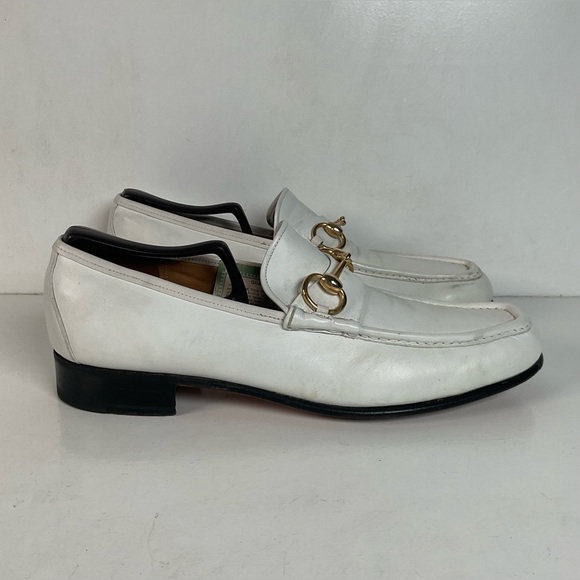 Johnston Murphy Horse Bit Loafer | Aristocraft | White | USA Made | 10.5 A main image 10